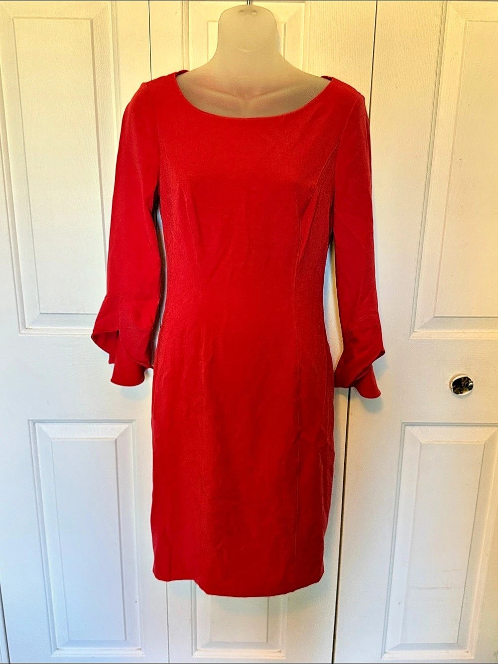 White House Black Market Red Mini Dress Size 2 GUC BL5